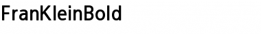 Download FranKleinBold Regular Font Title Preview