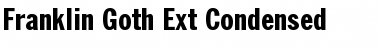 Download Franklin Goth Ext Condensed Regular Font Title Preview