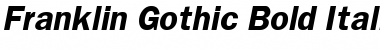 Download Franklin Gothic Bold Italic Font Title Preview