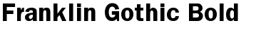 Download Franklin Gothic Bold Font