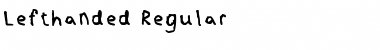Download Lefthanded Regular Font Title Preview