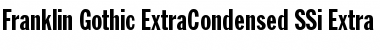 Download Franklin Gothic ExtraCondensed SSi Extra Condensed Font Title Preview