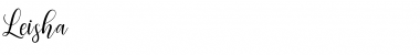 Download leisha Regular Font Title Preview