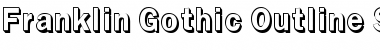 Download Franklin Gothic Outline Shadow Regular Font Title Preview
