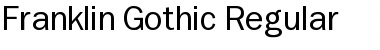 Download Franklin Gothic Regular Font Title Preview