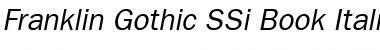 Download Franklin Gothic SSi Book Italic Font Title Preview