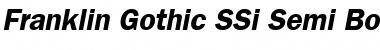 Download Franklin Gothic SSi Semi Bold Italic Font Title Preview