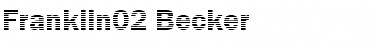 Download Franklin02 Becker Regular Font Title Preview