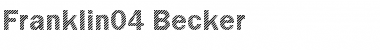 Download Franklin04 Becker Regular Font Title Preview