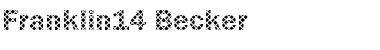 Download Franklin14 Becker Regular Font Title Preview