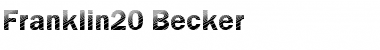 Download Franklin20 Becker Regular Font Title Preview