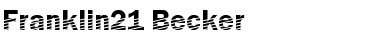 Download Franklin21 Becker Regular Font Title Preview