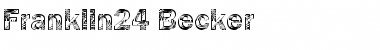 Download Franklin24 Becker Regular Font Title Preview