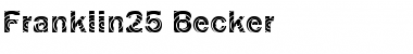 Download Franklin25 Becker Regular Font Title Preview