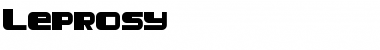 Download Leprosy Regular Font Title Preview