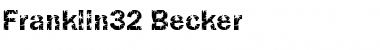 Download Franklin32 Becker Regular Font Title Preview
