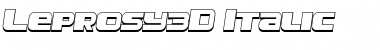 Download Leprosy 3D Italic Font Title Preview