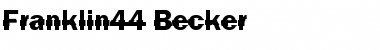 Download Franklin44 Becker Regular Font Title Preview