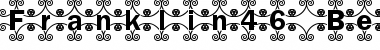 Download Franklin46 Becker Regular Font Title Preview