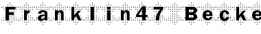 Download Franklin47 Becker Regular Font Title Preview