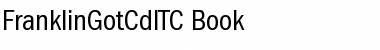 Download FranklinGotCdITC Book Font Title Preview