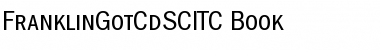 Download FranklinGotCdSCITC Book Font Title Preview