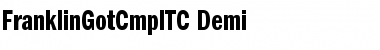 Download FranklinGotCmpITC Demi Font Title Preview
