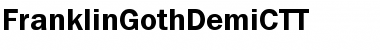 Download FranklinGothDemiCTT Regular Font Title Preview