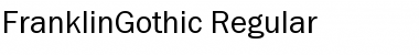 Download FranklinGothic Regular Font Title Preview