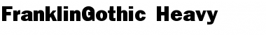 Download FranklinGothic-Heavy Regular Font Title Preview