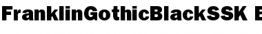 Download FranklinGothicBlackSSK Bold Font Title Preview