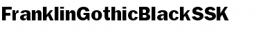 Download FranklinGothicBlackSSK Regular Font Title Preview