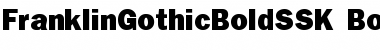 Download FranklinGothicBoldSSK Bold Font Title Preview