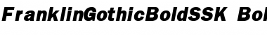 Download FranklinGothicBoldSSK BoldItalic Font Title Preview