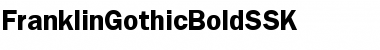 Download FranklinGothicBoldSSK Regular Font Title Preview