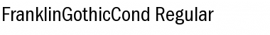 Download FranklinGothicCond Regular Font Title Preview