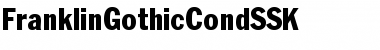 Download FranklinGothicCondSSK Regular Font Title Preview