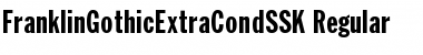 Download FranklinGothicExtraCondSSK Regular Font Title Preview