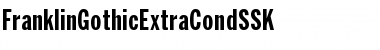Download FranklinGothicExtraCondSSK Regular Font Title Preview
