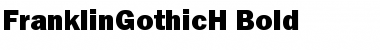 Download FranklinGothicH Bold Font Title Preview