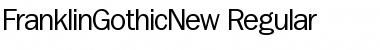 Download FranklinGothicNew Regular Font Title Preview