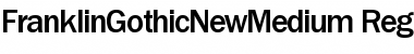 Download FranklinGothicNewMedium Regular Font Title Preview