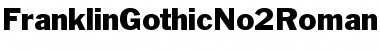 Download FranklinGothicNo.2Roman Roman Font Title Preview