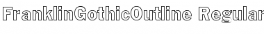 Download FranklinGothicOutline Regular Font Title Preview
