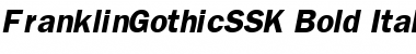 Download FranklinGothicSSK Bold Italic Font Title Preview