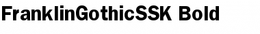 Download FranklinGothicSSK Bold Font Title Preview