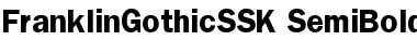 Download FranklinGothicSSK SemiBold Font Title Preview