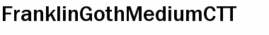 Download FranklinGothMediumCTT Regular Font Title Preview