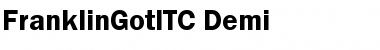 Download FranklinGotITC Demi Font Title Preview
