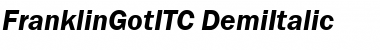 Download FranklinGotITC Demi Italic Font Title Preview